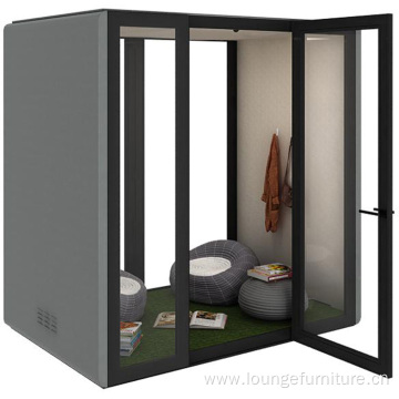 movable silence acoustic booth soundproof office meeting pod